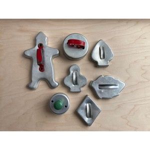 Vintage  Aluminum Biscuit Cutters Ginger Bread Man